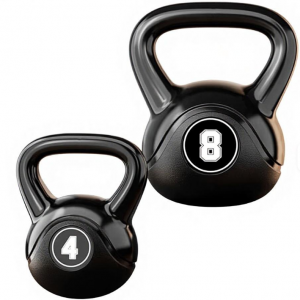 Fitness Cement-Filled Sand Kettlebell Unisex Portable Black Training Equipment Home Use